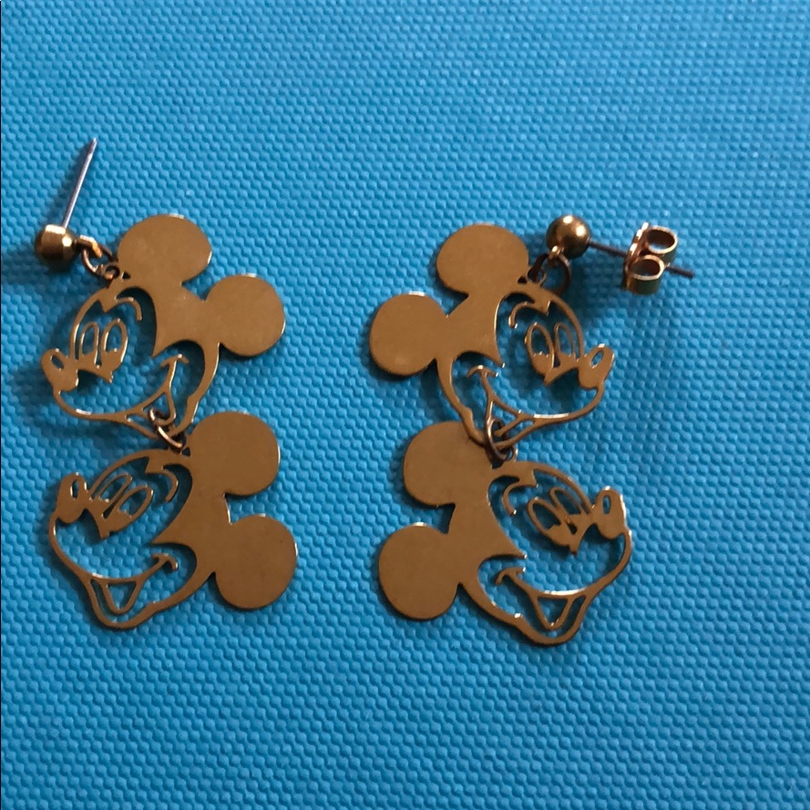 Vintage Disney- Mickey Mouse Drop Earrings